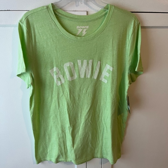 NWT Lucky Brand Bowie Logo Tee Paradise Green Large - Picture 4 of 8